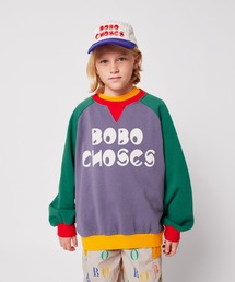 Bobo Choses color block ranglan sweatshirt