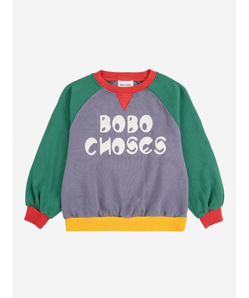 BOBO CHOSES(ボボショーズ)の「Bobo Choses color block ranglan sweatshirt(スウェット・キッズ・マルチ・2-3YEAR/4-5YEAR/6-7YEAR/8-9y/12-13y/10-11y)」の2枚目の写真