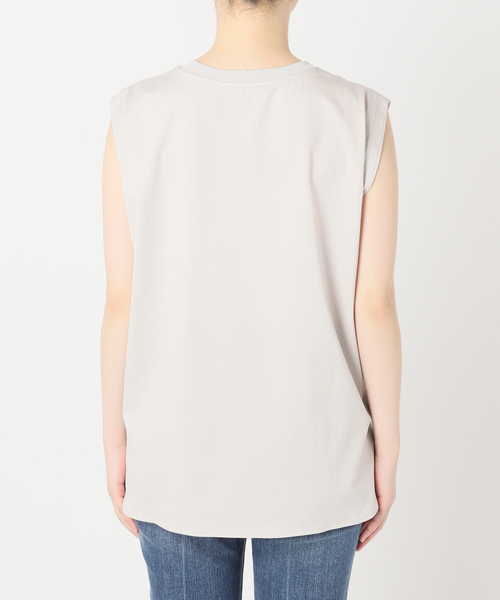 Spick & Span(スピックアンドスパン)の「《追加2》ファインコットンノースリーブプルオーバー(Tシャツ/カットソー・レディース・ブラック/ライトグレー/ホワイト・36/38)」の19枚目の写真