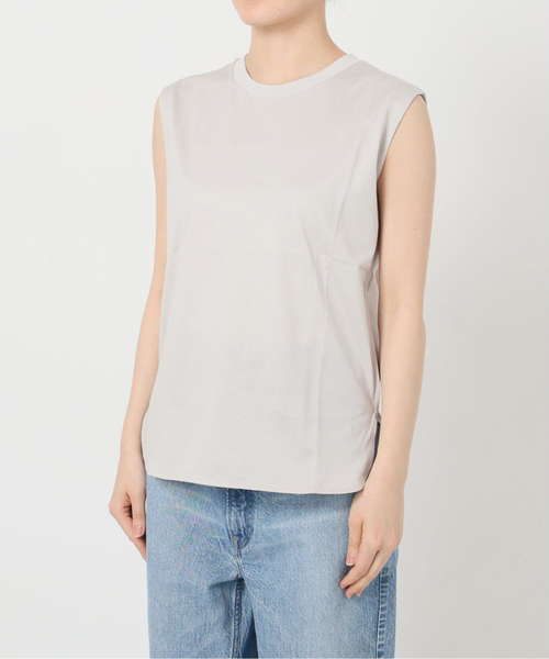 Spick & Span(スピックアンドスパン)の「《追加2》ファインコットンノースリーブプルオーバー(Tシャツ/カットソー・レディース・ブラック/ライトグレー/ホワイト・36/38)」の17枚目の写真