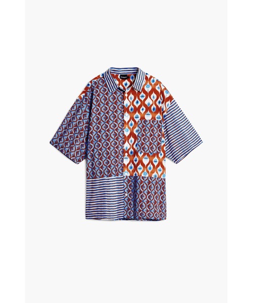 Desigual(デシグアル)の「半袖シャツ ソーレス(シャツ/ブラウス・メンズ・ブルー・S/M/L/XL)」の3枚目の写真