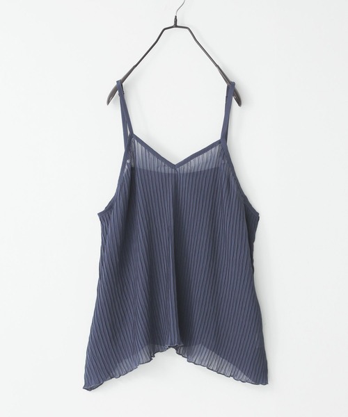 n'OrLABEL（ノアールレーベル）の「『シアープリーツキャミ×Tシャツ』【2点セット】（Tシャツ/カットソー・レディース・テラコッタ/ネイビー/ブラック・2/1）」の11枚目の写真