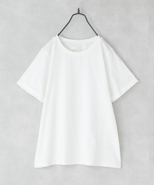 n'OrLABEL（ノアールレーベル）の「『シアープリーツキャミ×Tシャツ』【2点セット】（Tシャツ/カットソー・レディース・テラコッタ/ネイビー/ブラック・2/1）」の12枚目の写真