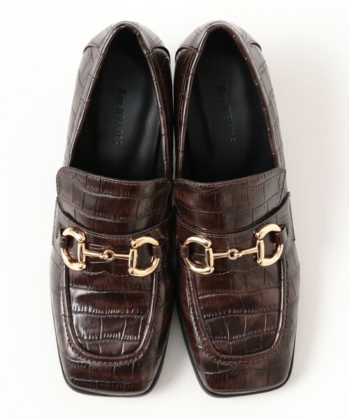 Ray BEAMS(レイビームス)の「スタック ヒール ビット ローファー(ローファー・レディース・ブラック/ダークブラウン・23.0cm/23.5cm/24.0cm/24.5cm/25.0cm)」の12枚目の写真