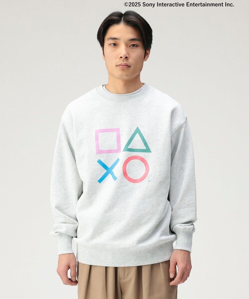 BEAMS(ビームス)の「PlayStation(TM) / CREWNECK SWEAT(スウェット・メンズ・ブラック/ライトグレー・S/M/L/XL)」の4枚目の写真