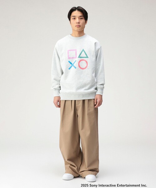 BEAMS(ビームス)の「PlayStation(TM) / CREWNECK SWEAT(スウェット・メンズ・ブラック/ライトグレー・S/M/L/XL)」の6枚目の写真