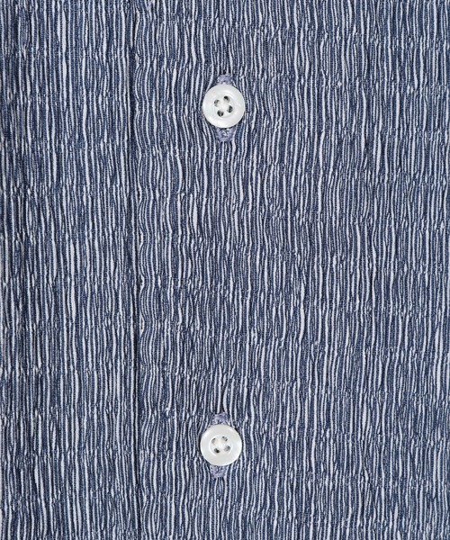 MEN'S BIGI（メンズビギ）の「シャーリング楊柳 シャツブルゾン＜ストレッチ＞（シャツ/ブラウス・メンズ・ブラック/ネイビー・03/04/02/01）」の4枚目の写真