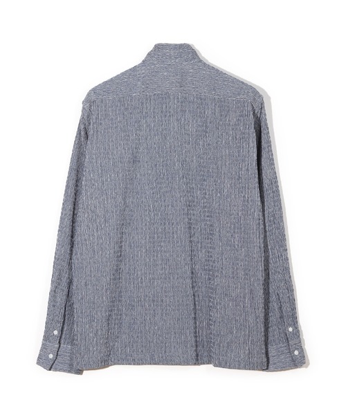 MEN'S BIGI（メンズビギ）の「シャーリング楊柳 シャツブルゾン＜ストレッチ＞（シャツ/ブラウス・メンズ・ブラック/ネイビー・03/04/02/01）」の9枚目の写真