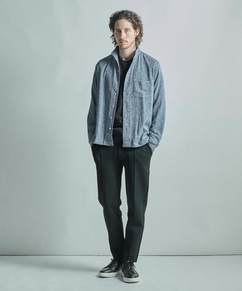 MEN'S BIGI（メンズビギ）の「シャーリング楊柳 シャツブルゾン＜ストレッチ＞（シャツ/ブラウス・メンズ・ブラック/ネイビー・03/04/02/01）」の14枚目の写真