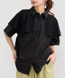 NICOLE CLUB（ニコル　クラブ）の「ハンカチヘムケープブラウス（シャツ/ブラウス）」