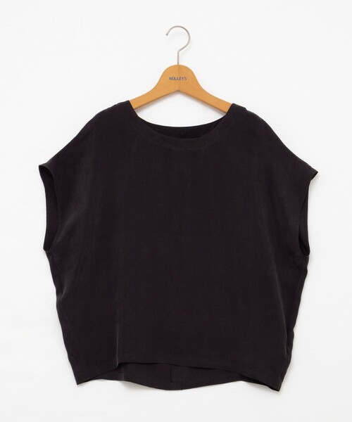 NOLLEY’S（ノーリーズ）の「《セットアップ対応》ウォッシャブルシルキーキュプラフレンチブラウス（シャツ/ブラウス・レディース・ブラウン/チャコールグレー・38）」の20枚目の写真