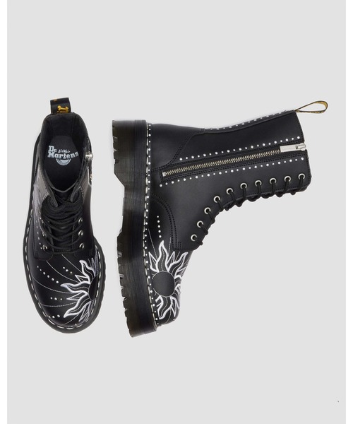 Dr. Martens(ドクターマーチン)の「Dr. Martens/ドクターマーチン JADON HI SOLAR FLARE 10 ホール ブーツ 41810001(ブーツ・メンズ・ブラック・UK8/UK7/UK6/UK5/UK4/UK3/UK9/UK10)」の2枚目の写真