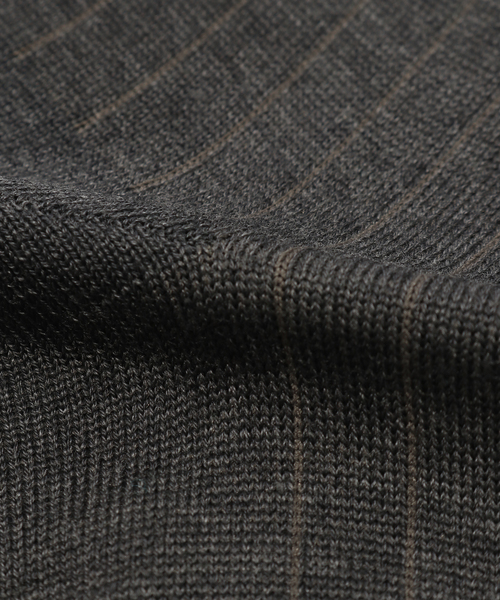 EDIFICE（エディフィス）の「フェイクリブ（ソックス/靴下・メンズ・ブラウン系その他/ブラック/チャコールグレー・FREE）」の5枚目の写真