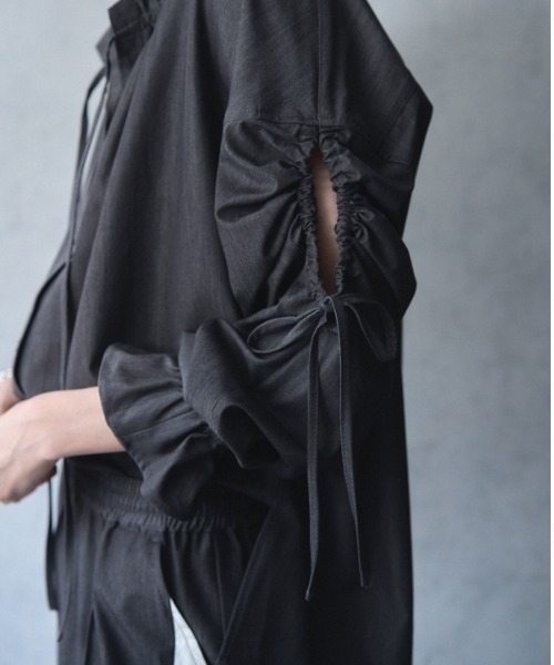 Muel Chic（ミュエルシック）の「Dali soft denim shirt ダリソフトデニムシャツ（シャツ/ブラウス・レディース・ブラック/ライトインディゴブルー/ダークインディゴブルー・FREE）」の17枚目の写真