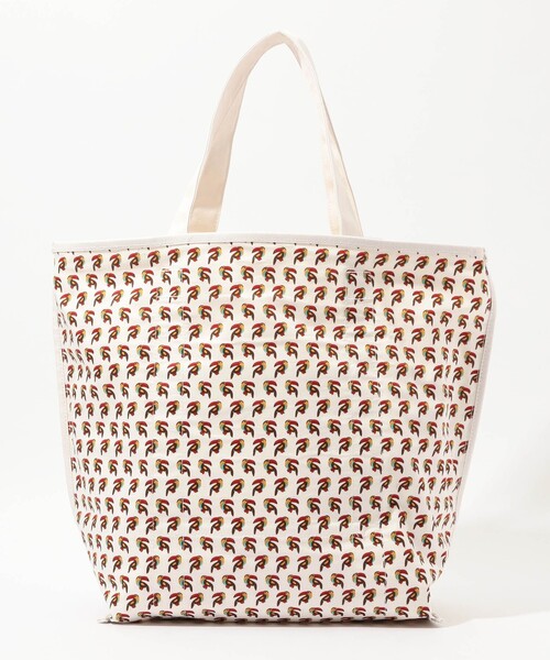 SOULEIADO（ソレイアード）の「SOULEIADO プリント リバーシブルトートバッグ（トートバッグ・レディース・オレンジ系その他2/ホワイト系その他・FREE）」の5枚目の写真