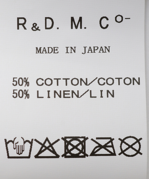 R&D.M.Co OLDMAN’S TAILOR(オールドマンズテイラー)の「【R&D.M.Co/オールドマンズテイラー】COTTON LINEN COAT OF ARMS TOTE トートバック(トートバッグ・レディース・ベージュ・FREE)」の6枚目の写真