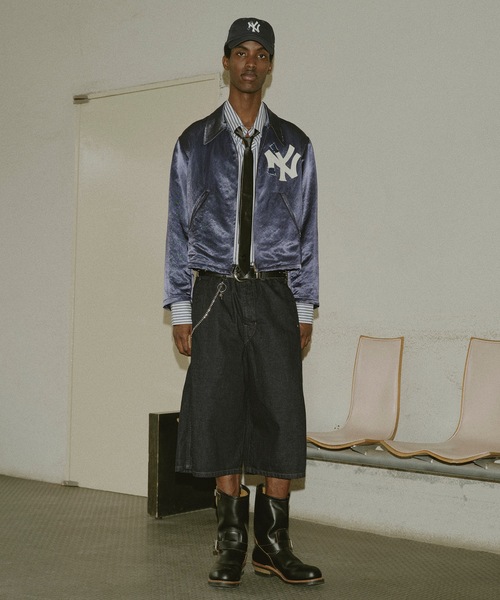JIEDA(ジエダ)の「3D 3/4 DENIM PANTS(デニムパンツ・メンズ・ブラック/インディゴブルー・1/2)」の3枚目の写真