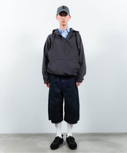 JIEDA(ジエダ)の「3D 3/4 DENIM PANTS(デニムパンツ・メンズ・ブラック/インディゴブルー・1/2)」の8枚目の写真