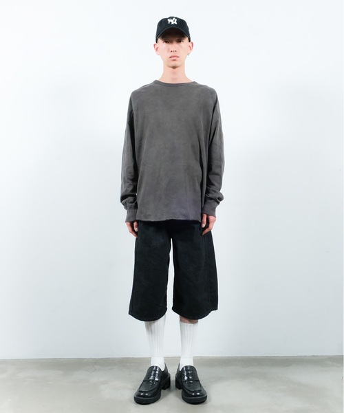 JIEDA(ジエダ)の「3D 3/4 DENIM PANTS(デニムパンツ・メンズ・ブラック/インディゴブルー・1/2)」の10枚目の写真