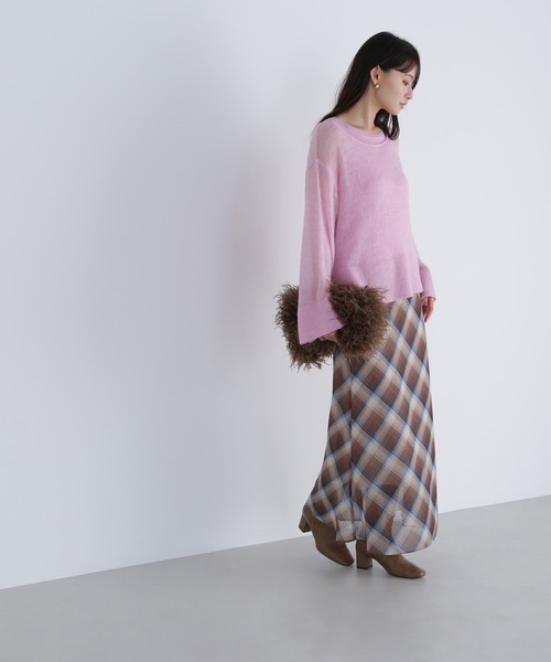 NATURAL BEAUTY BASIC(ナチュラルビューティーベーシック)の「◇【THINK NATURAL】モヘヤライクニットセット(ニット/セーター・レディース・ブラウン/ピンク/レッド・FREE)」の13枚目の写真
