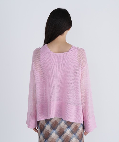 NATURAL BEAUTY BASIC(ナチュラルビューティーベーシック)の「◇【THINK NATURAL】モヘヤライクニットセット(ニット/セーター・レディース・ブラウン/ピンク/レッド・FREE)」の20枚目の写真