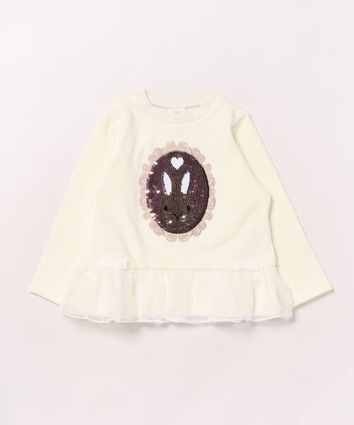 SKAPE（エスケープ）の「ｽﾊﾟﾝｺｰﾙﾄﾚｰﾅｰ（スウェット・キッズ・ホワイト/ピンク・100cm/80ｃｍ/90cm/110cm/120cm/130cm）」の4枚目の写真