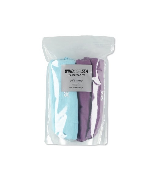 WIND AND SEA（ウィンダンシー）の「SEA ESS 2P POCKET S/S TEE（Tシャツ/カットソー・メンズ・ホワイト/ライム/ブルー × パープル/ブラック・M/L/S/XL）」の4枚目の写真