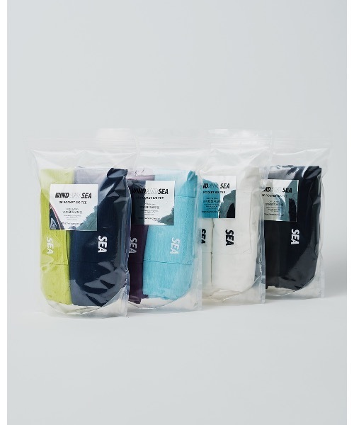 WIND AND SEA（ウィンダンシー）の「SEA ESS 2P POCKET S/S TEE（Tシャツ/カットソー・メンズ・ホワイト/ライム/ブルー × パープル/ブラック・M/L/S/XL）」の5枚目の写真