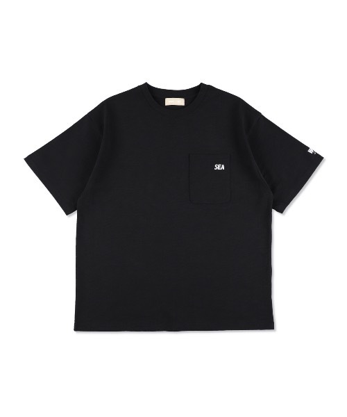 WIND AND SEA（ウィンダンシー）の「SEA ESS 2P POCKET S/S TEE（Tシャツ/カットソー・メンズ・ホワイト/ライム/ブルー × パープル/ブラック・M/L/S/XL）」の14枚目の写真