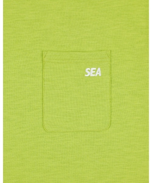WIND AND SEA（ウィンダンシー）の「SEA ESS 2P POCKET S/S TEE（Tシャツ/カットソー・メンズ・ホワイト/ライム/ブルー × パープル/ブラック・M/L/S/XL）」の20枚目の写真