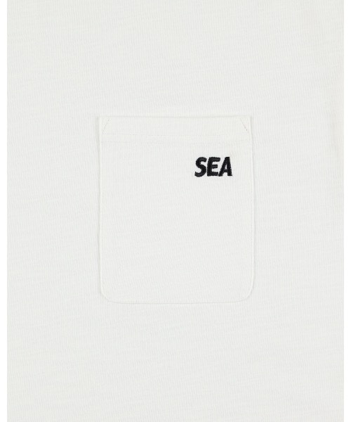WIND AND SEA（ウィンダンシー）の「SEA ESS 2P POCKET S/S TEE（Tシャツ/カットソー・メンズ・ホワイト/ライム/ブルー × パープル/ブラック・M/L/S/XL）」の12枚目の写真