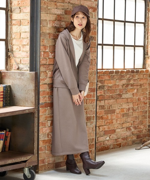 Honeys（ハニーズ）の「ナロースカート（スカート・レディース・モカ/ネイビー/グレイッシュベージュ/ブラック/ヘザーチャコール・3L/S/M/LL/L）」の14枚目の写真