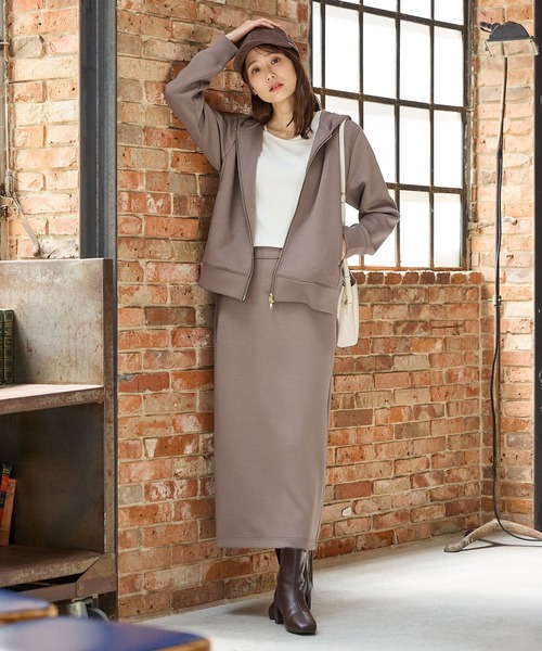 Honeys（ハニーズ）の「ナロースカート（スカート・レディース・モカ/ネイビー/グレイッシュベージュ/ブラック/ヘザーチャコール・3L/S/M/LL/L）」の15枚目の写真