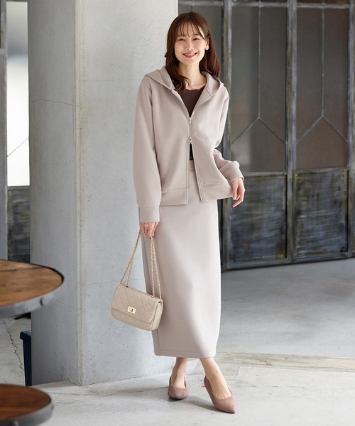 Honeys（ハニーズ）の「ナロースカート（スカート・レディース・モカ/ネイビー/グレイッシュベージュ/ブラック/ヘザーチャコール・3L/S/M/LL/L）」の20枚目の写真