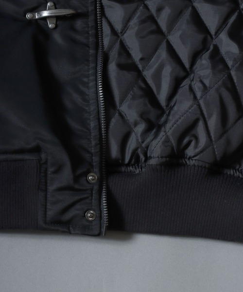 ANPAS（アンパス）の「ANPAS Nylon Twill N-2B Fireman Buckle Jacket/別注 ナイロンツイル N-2B ファイヤーマンバックル ジャケット ミリタリーブルゾン フェイクファーフーデッドブルゾン アウター メンズ レディース（ブルゾン・メンズ・ブラック/オリーブ・M/L/LL）」の10枚目の写真