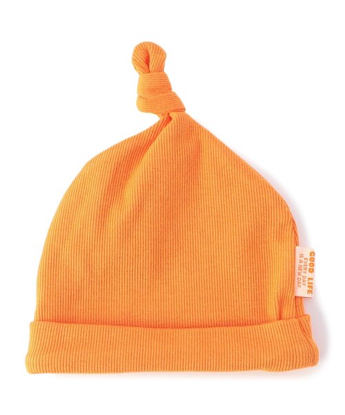 BREEZE（ブリーズ）の「ベビー結び帽子（ニットキャップ/ビーニー・キッズ・オレンジ/アイボリー/チャコール・48）」の7枚目の写真