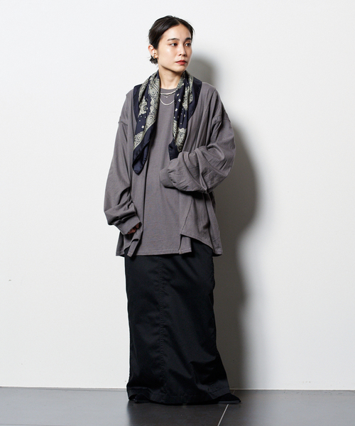 CITYSHOP（シティーショップ）の「CHINO STRAIGHT スカート（スカート・レディース・ブラック/ベージュ・36/38）」の5枚目の写真