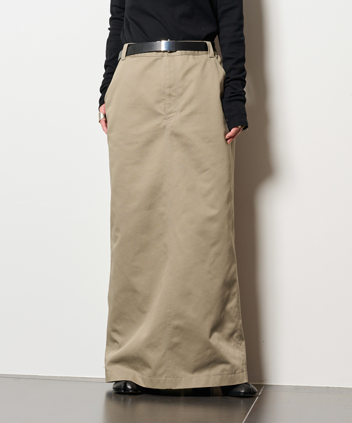 CITYSHOP（シティーショップ）の「CHINO STRAIGHT スカート（スカート・レディース・ブラック/ベージュ・36/38）」の12枚目の写真