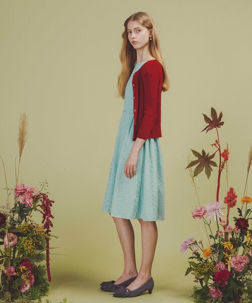 TOCCA（トッカ）の「MEMORY OF LACE ドレス（ワンピース・レディース・ピンク系7/ネイビー系7/スカイブルー系7・00/6/4/2/0）」の20枚目の写真