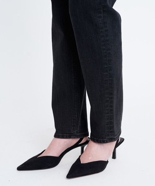 YANUK(ヤヌーク)の「ボーイズテーパード"ANN"(デニムパンツ・レディース・ブラック・21inch/22inch/23inch/24inch/25inch/26inch/27inch)」の11枚目の写真