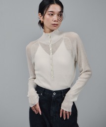 SALON adam et rope' | リブニット2WAYタートルネックプルオーバー(ニット/セーター)