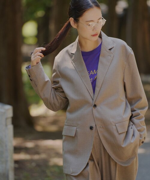 WHIMSIC(ウィムジック)の「【WHIMSIC/SETUP対応】2Bテーラードジャケット(テーラードジャケット・レディース・チャコールグレー/ブラウン/ネイビー/ブラウン系その他/グレー系その他/ベージュ・FREE)」の5枚目の写真