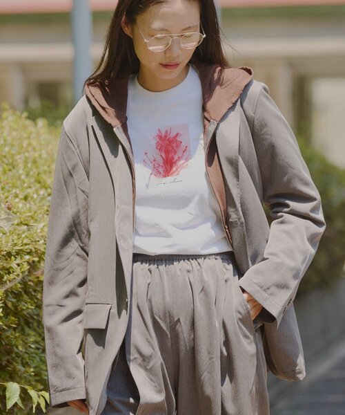 WHIMSIC(ウィムジック)の「【WHIMSIC/SETUP対応】2Bテーラードジャケット(テーラードジャケット・レディース・チャコールグレー/ブラウン/ネイビー/ブラウン系その他/グレー系その他/ベージュ・FREE)」の2枚目の写真