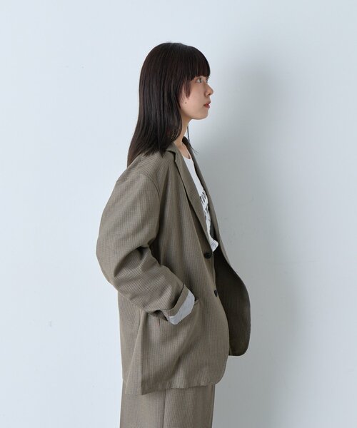 WHIMSIC(ウィムジック)の「【WHIMSIC/SETUP対応】2Bテーラードジャケット(テーラードジャケット・レディース・チャコールグレー/ブラウン/ネイビー/ブラウン系その他/グレー系その他/ベージュ・FREE)」の14枚目の写真