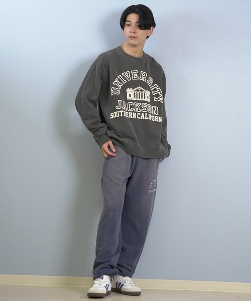 ムラサキスポーツ(ムラサキスポーツ)の「DEAR LAUREL/ディアローレル × JACKSON MATISSE/ジャクソンマティス トレーナー スウェット クルーネック カレッジロゴ 裏毛 JM UNIVERSITY CREW DL25F-JM1101(スウェット・メンズ・レッド/ブラック/ネイビー・L/M)」の6枚目の写真
