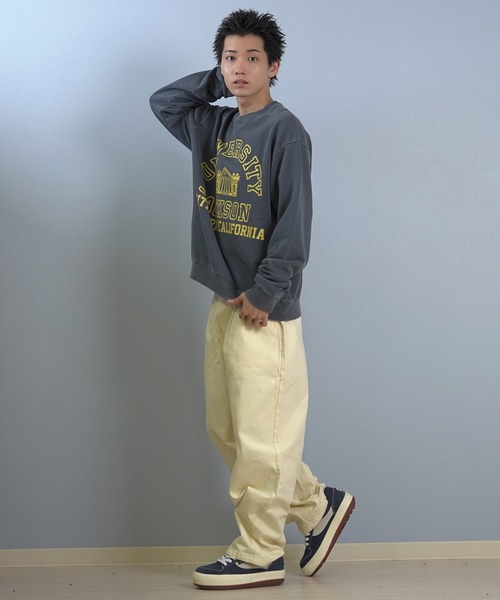 ムラサキスポーツ(ムラサキスポーツ)の「DEAR LAUREL/ディアローレル × JACKSON MATISSE/ジャクソンマティス トレーナー スウェット クルーネック カレッジロゴ 裏毛 JM UNIVERSITY CREW DL25F-JM1101(スウェット・メンズ・レッド/ブラック/ネイビー・L/M)」の13枚目の写真