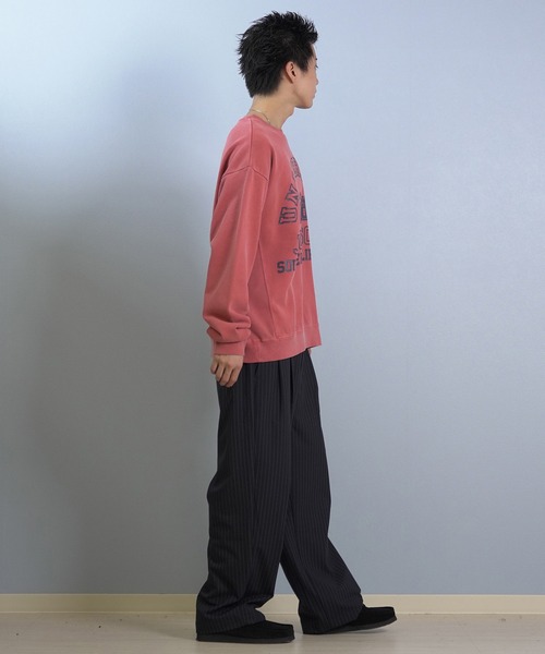 ムラサキスポーツ(ムラサキスポーツ)の「DEAR LAUREL/ディアローレル × JACKSON MATISSE/ジャクソンマティス トレーナー スウェット クルーネック カレッジロゴ 裏毛 JM UNIVERSITY CREW DL25F-JM1101(スウェット・メンズ・レッド/ブラック/ネイビー・L/M)」の22枚目の写真