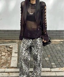 UP START | 【LAMPOON】ダメージニット(ニット/セーター)