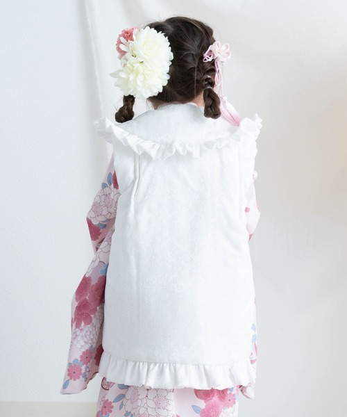 七五三 フリルジャガード被布 3歳 女の子（着物）｜SweetMommy