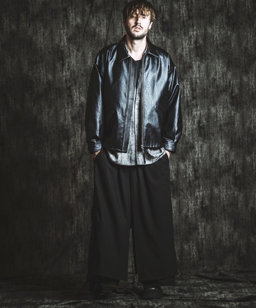 NO ID.(ノーアイディ)の「【NO ID.】Drawstring Layered Baggy Trousers / ドローストリングス レイヤード バギー トラウザーズ(その他パンツ・メンズ・その他23/ブラック・1(S)/2(M))」の22枚目の写真